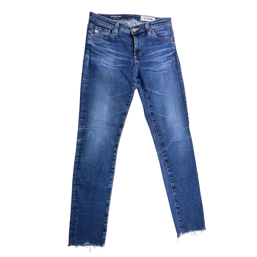 AG Adriano Goldschmied The Prima Ankle Jeans 25R Cigarette Raw Hem Stretch